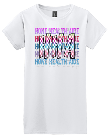 Colorful Home Health Aide Shirt