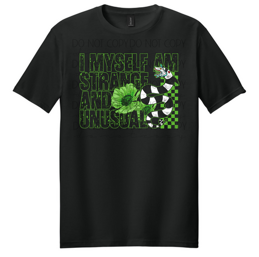 “I Myself Am Strange and Unusual” Graphic Tee 🖤