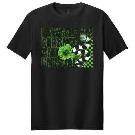 “I Myself Am Strange and Unusual” Graphic Tee