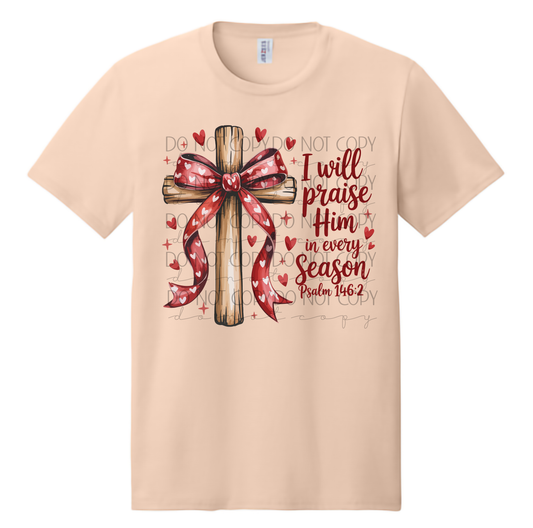 I Will Praise Him in Every Season Shirt