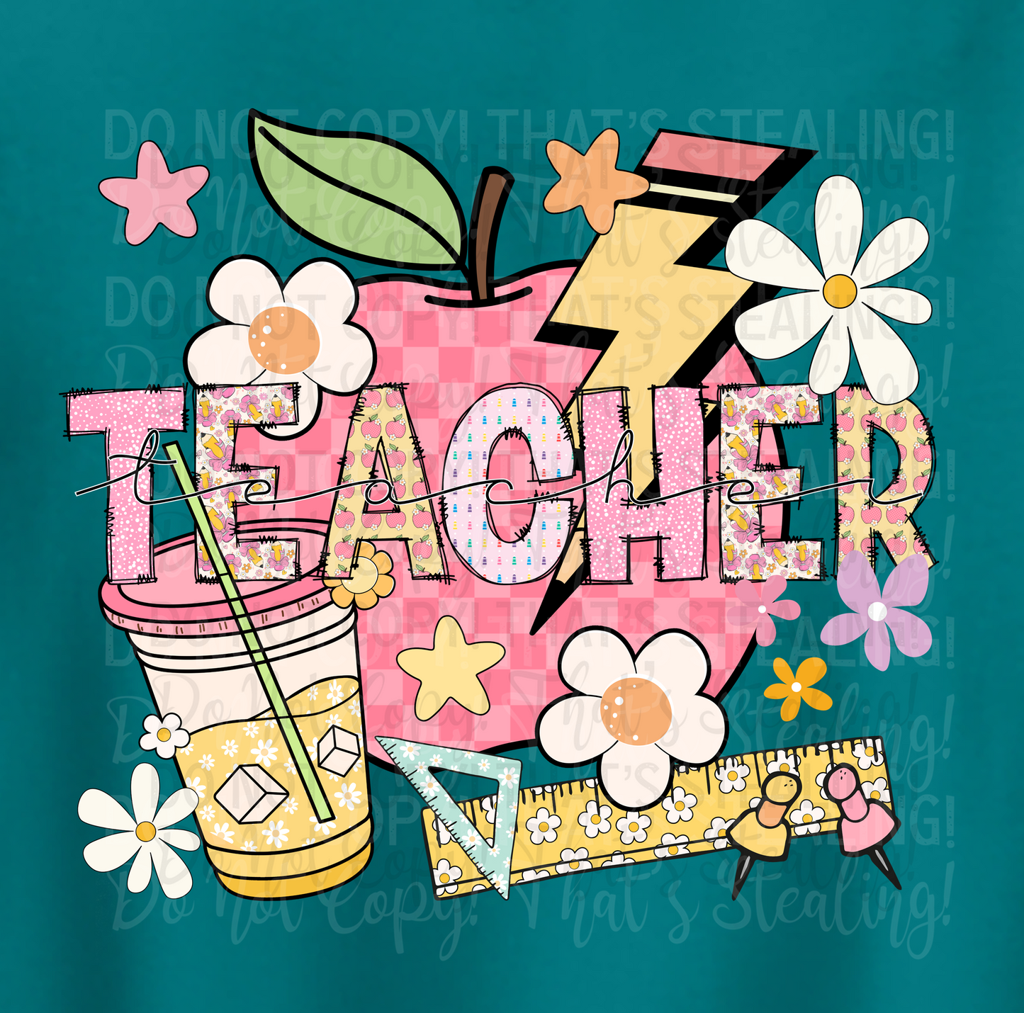 Colorful Teacher Shirt | DTF Printed | Back to School Shirt | Teacher Life Tee