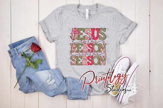 Jesus Is the Reason for the Season – Christmas DTF Transfer