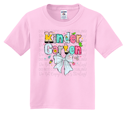 Youth Kindergarten Back to School Tee