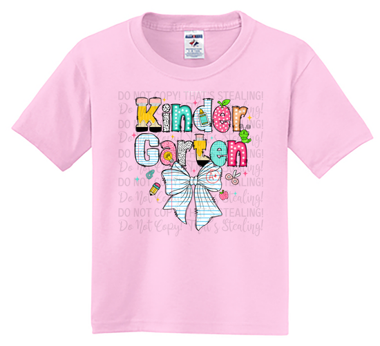 Youth Kindergarten Back to School Tee
