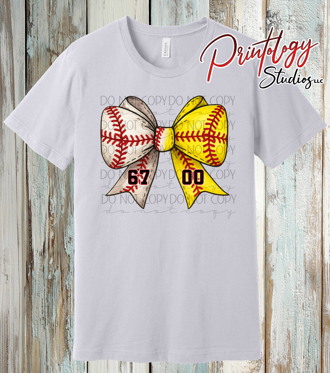 Custom Baseball & Softball Bow Shirt | Personalized Sports Mom Tee