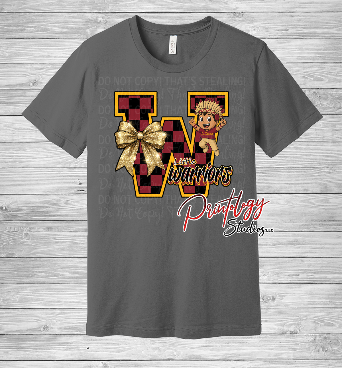 Little Warriors "W" With Boy