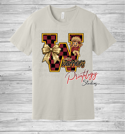 Little Warriors "W" With Boy