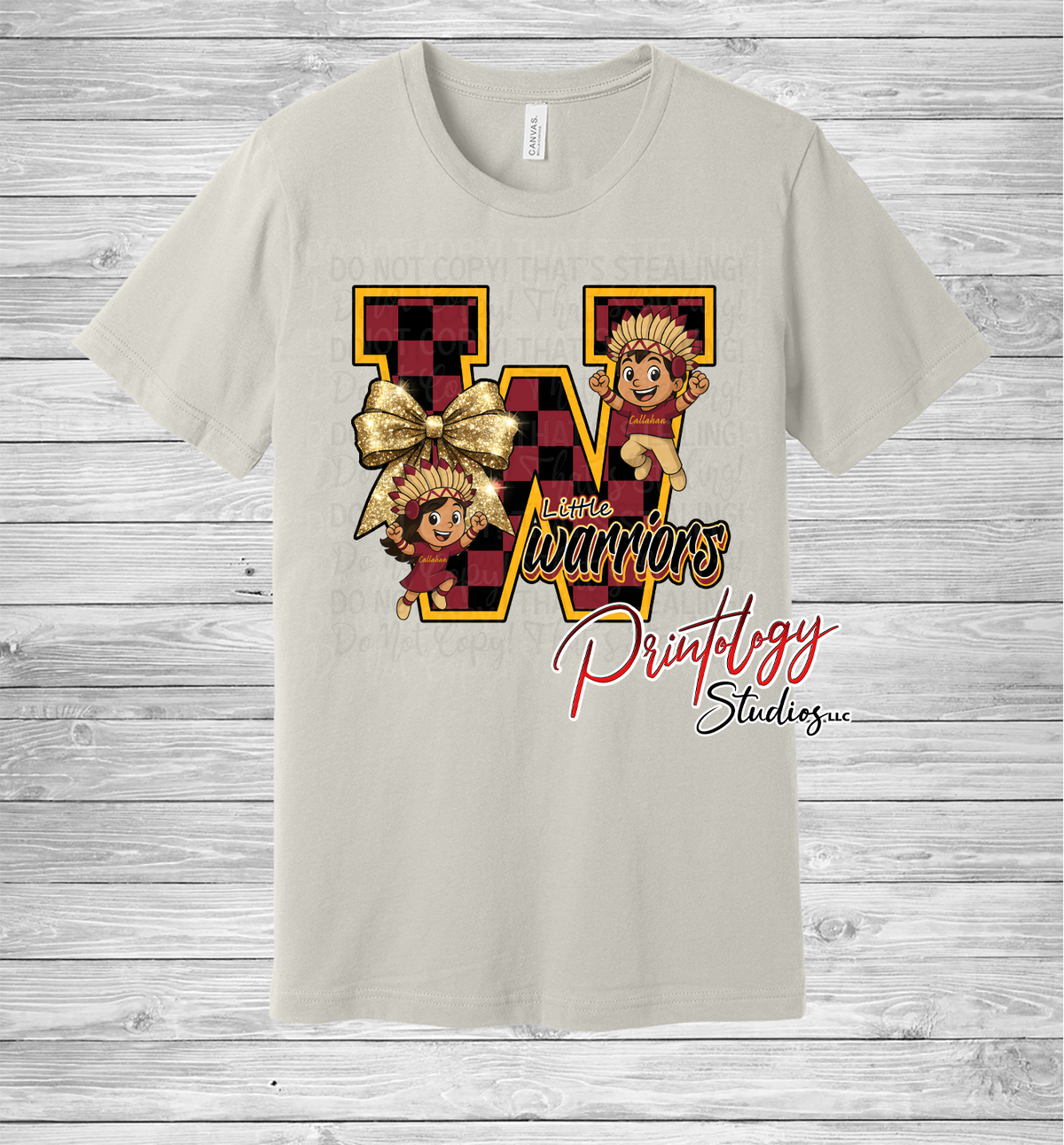 Little Warriors "W" With Boy & Girl