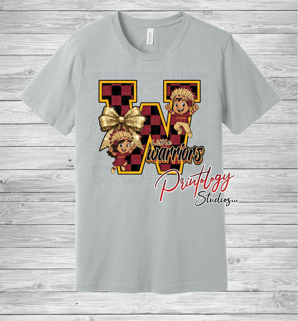 Little Warriors "W" With Boy & Girl