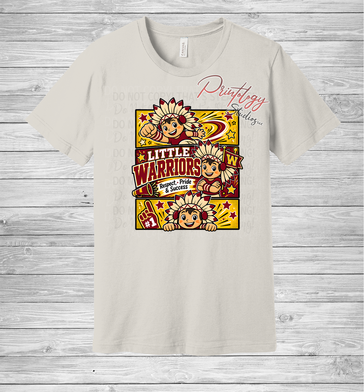 Callahan Little Warriors With Boy Comic Style Tee - CES