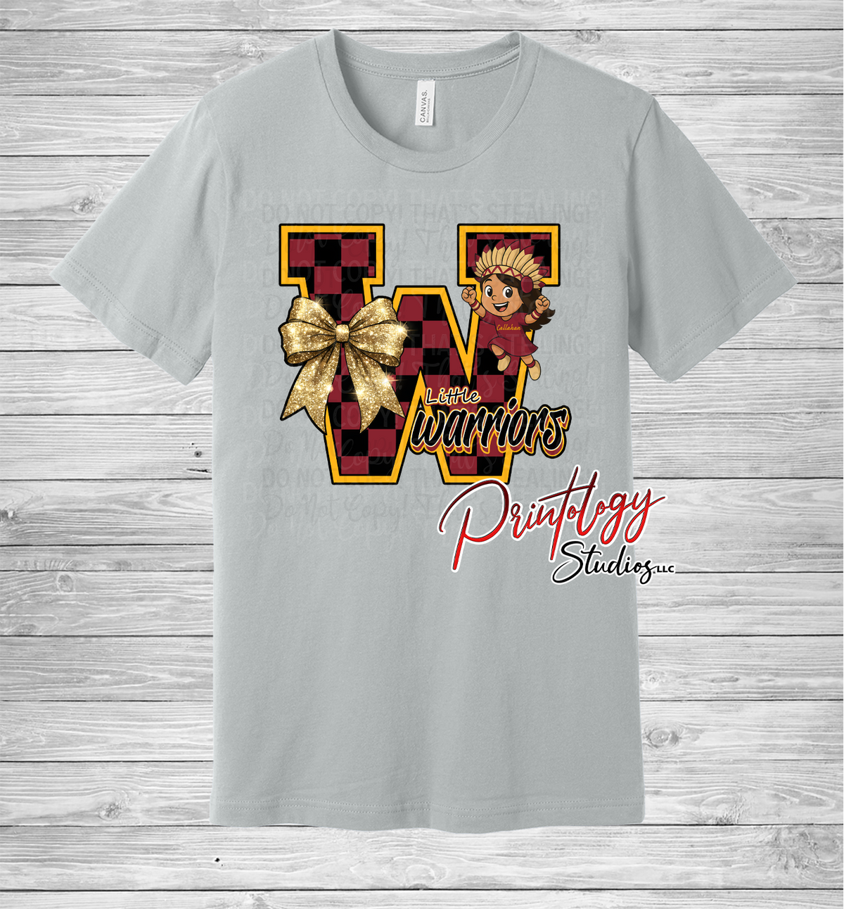 Little Warriors "W" With Girl