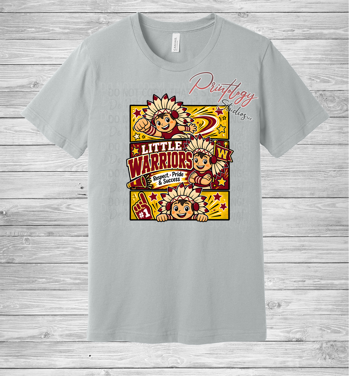 Callahan Little Warriors With Boy Comic Style Tee - CES