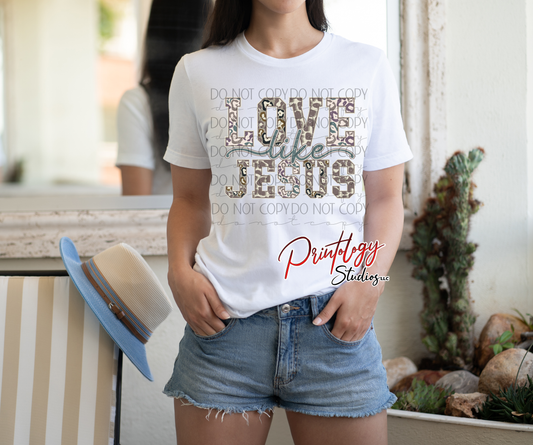 Love Like Jesus – DTF Transfer
