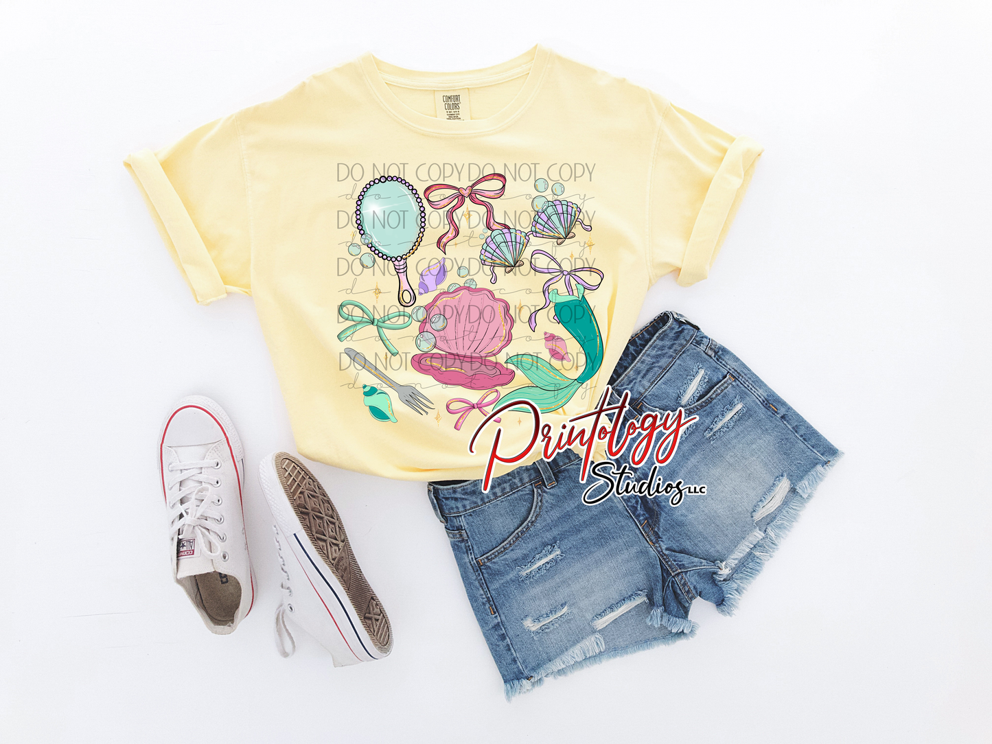 Mermaid Accessories DTF Transfer