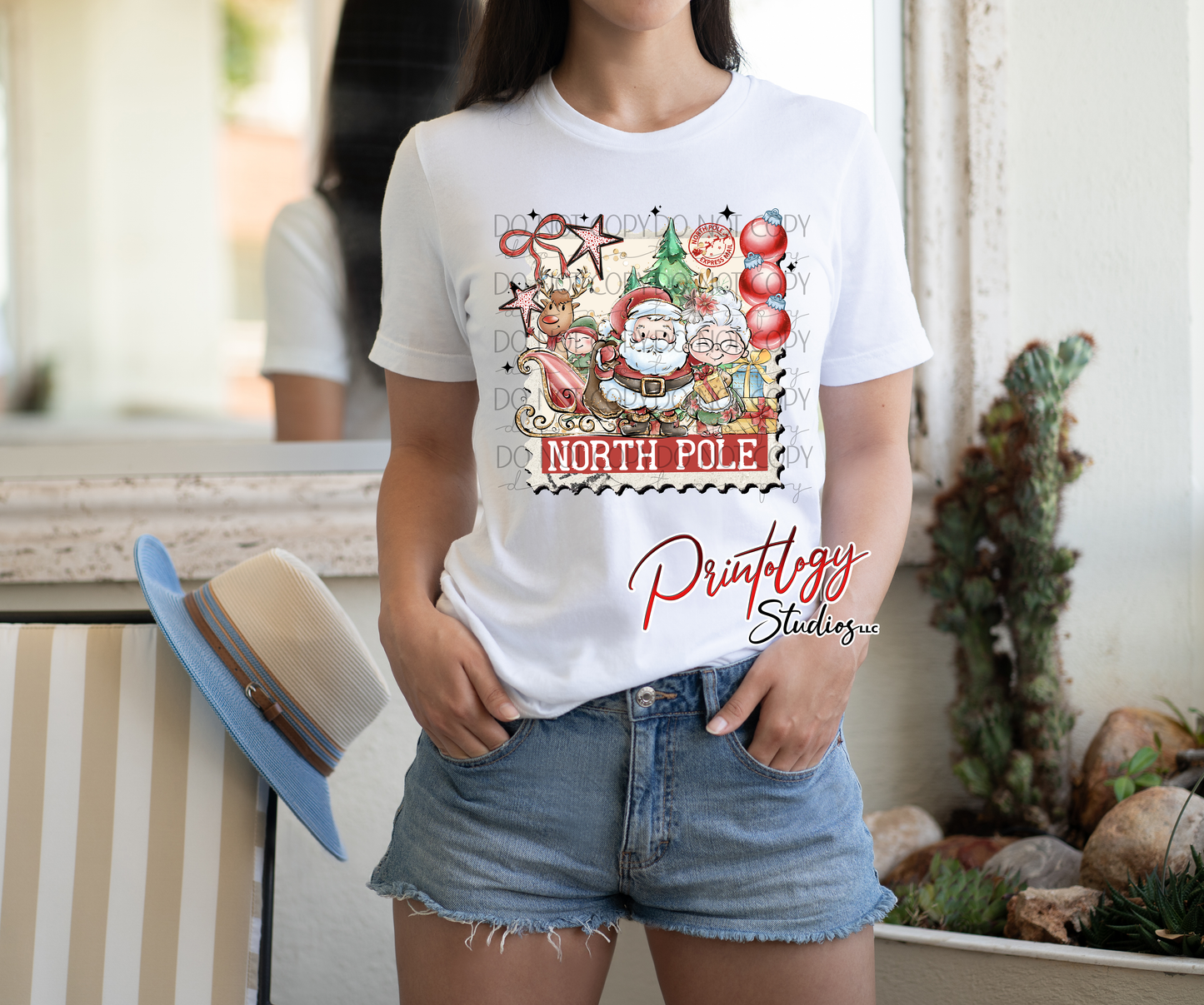 North Pole Christmas Scene – DTF Transfer