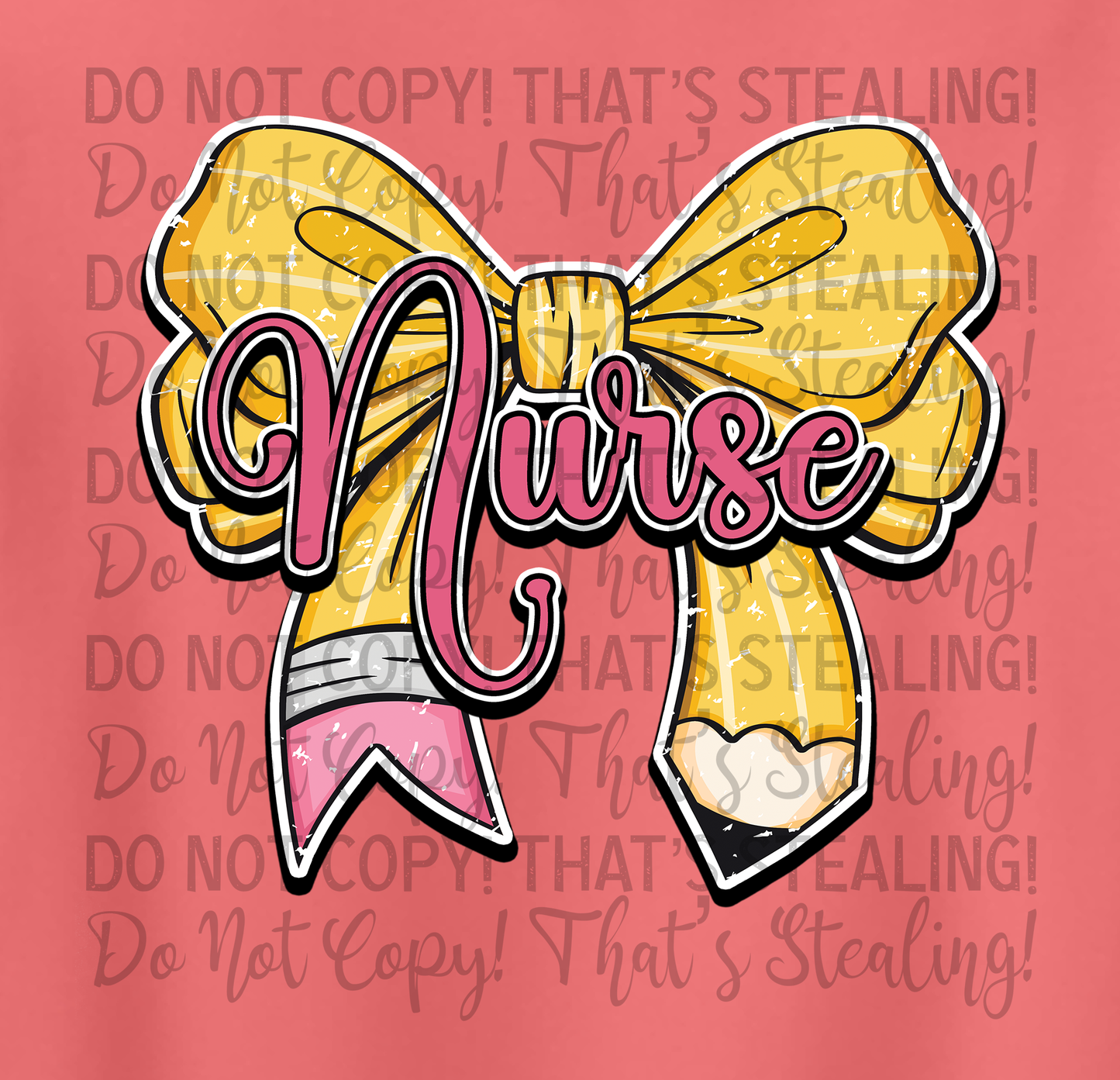 Pencil Nurse Bow Graphic Tee