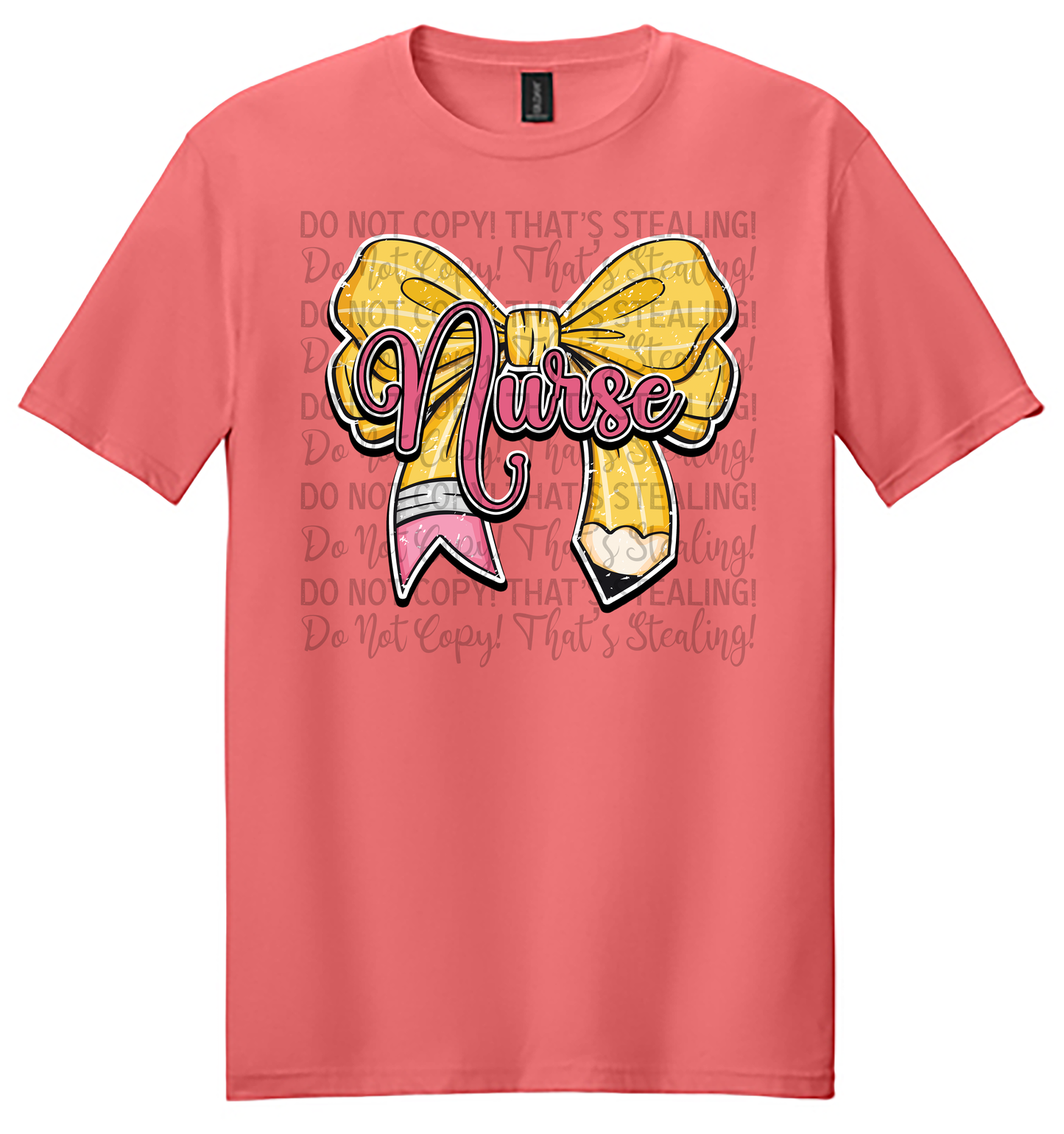 Pencil Nurse Bow Graphic Tee