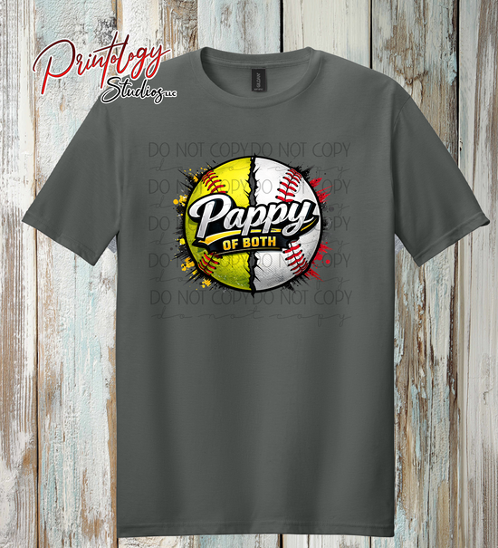 Pappy of Both Baseball & Softball Shirt