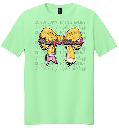 Paraprofessional Bow Tee