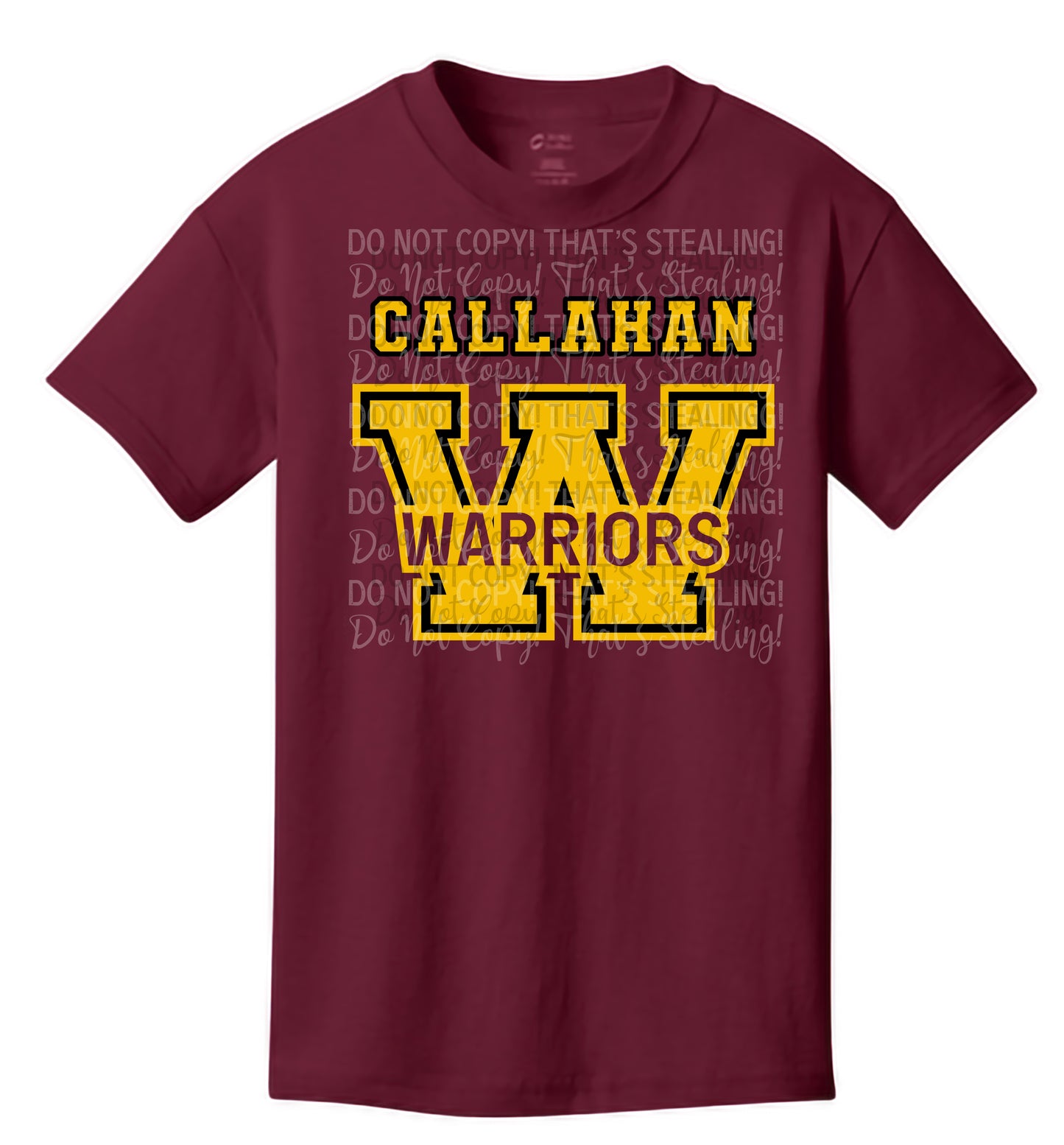 Youth Warriors Tee - Bold Cardinal & Gold “W” Design