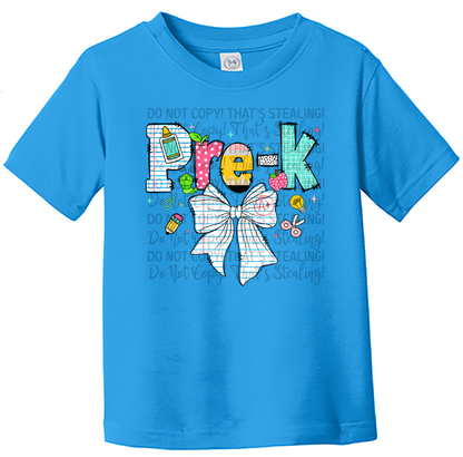 Toddler Tee - Pre K Paper Bow
