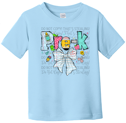 Toddler Tee - Pre K Paper Bow
