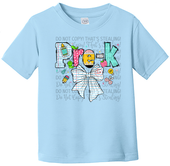 Toddler Tee - Pre K Paper Bow
