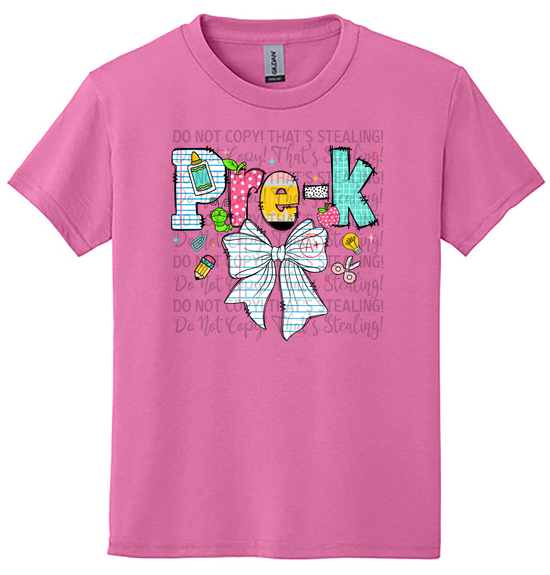 Youth Size Tee - Pre K Design