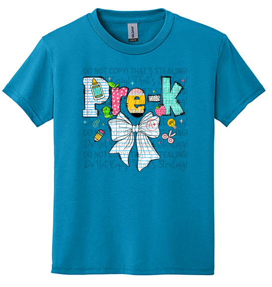Youth Size Tee - Pre K Design