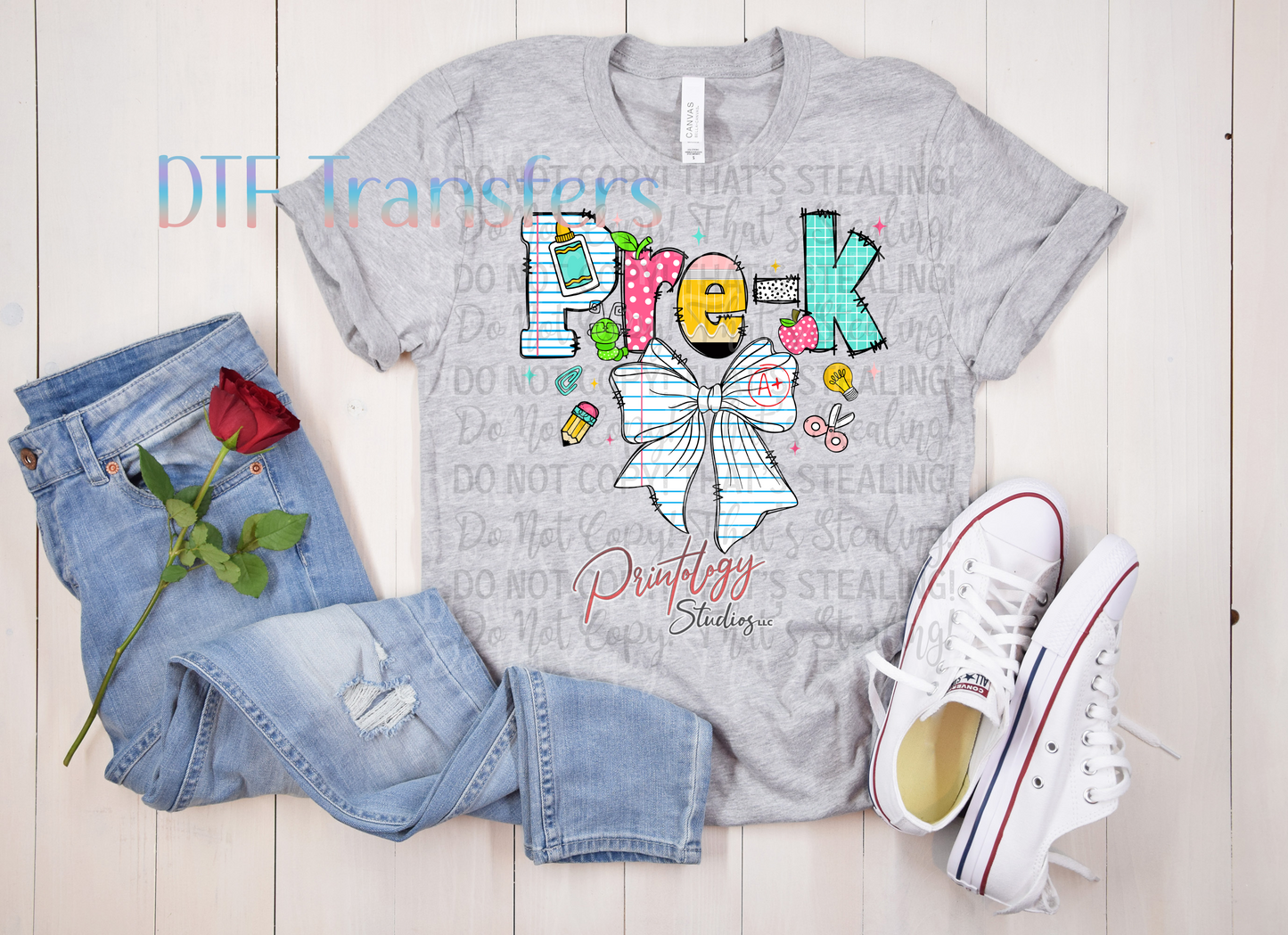 Pre-K Coquette Bow Design