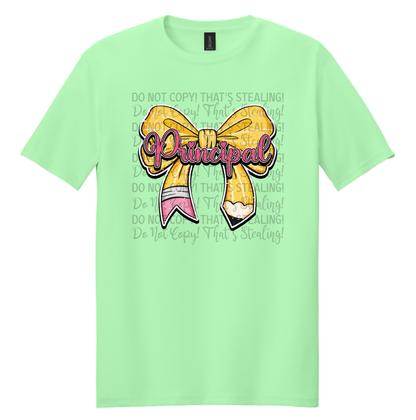 Principal Pencil Bow T-Shirt