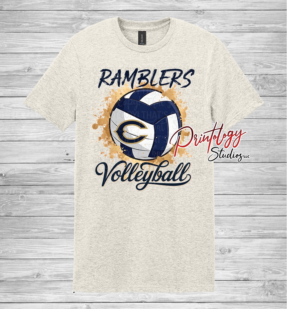 Ramblers Volleyball Splatter
