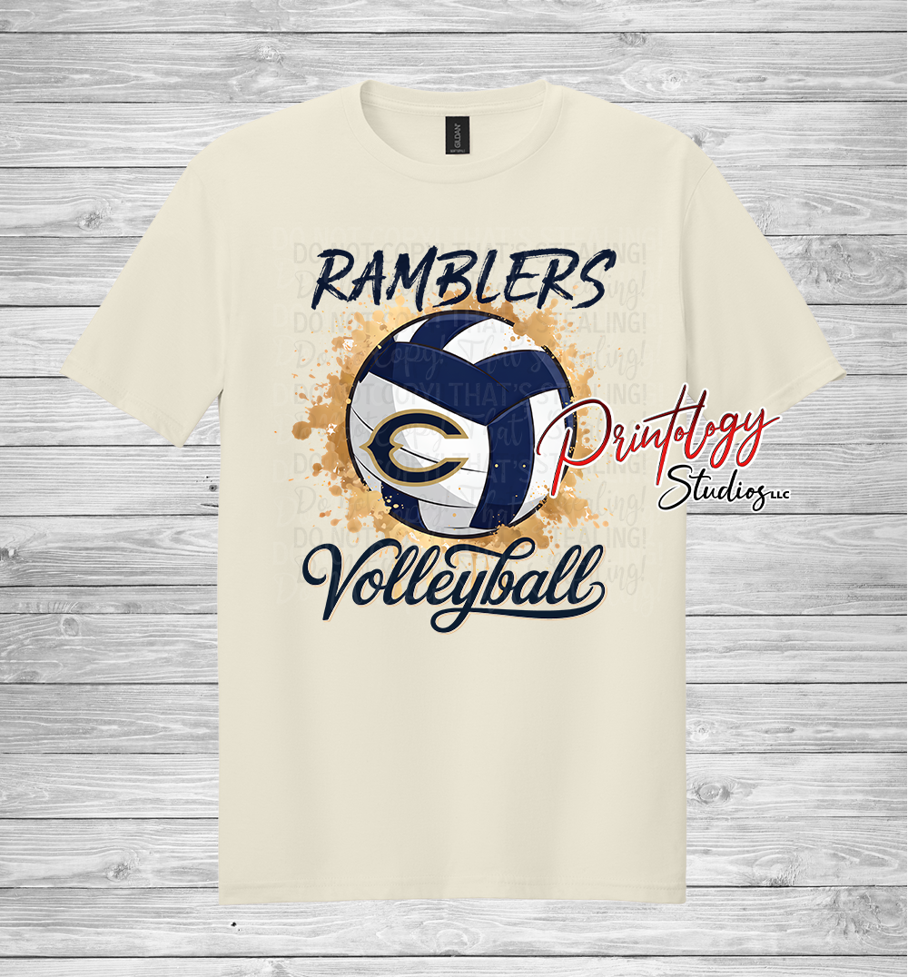 Ramblers Volleyball Splatter