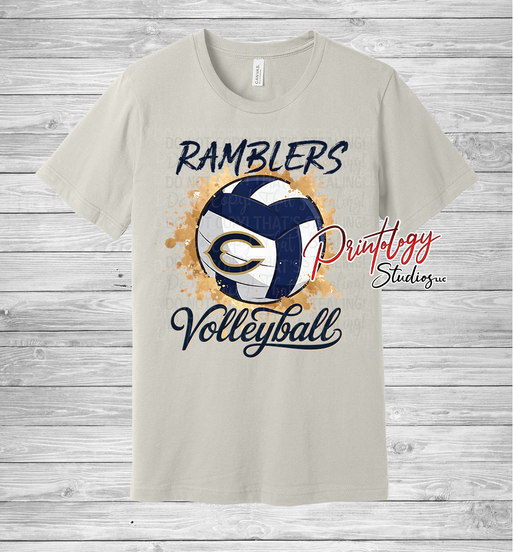 Ramblers Volleyball Splatter