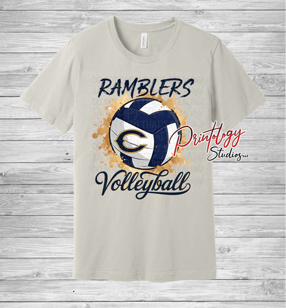 Ramblers Volleyball Splatter