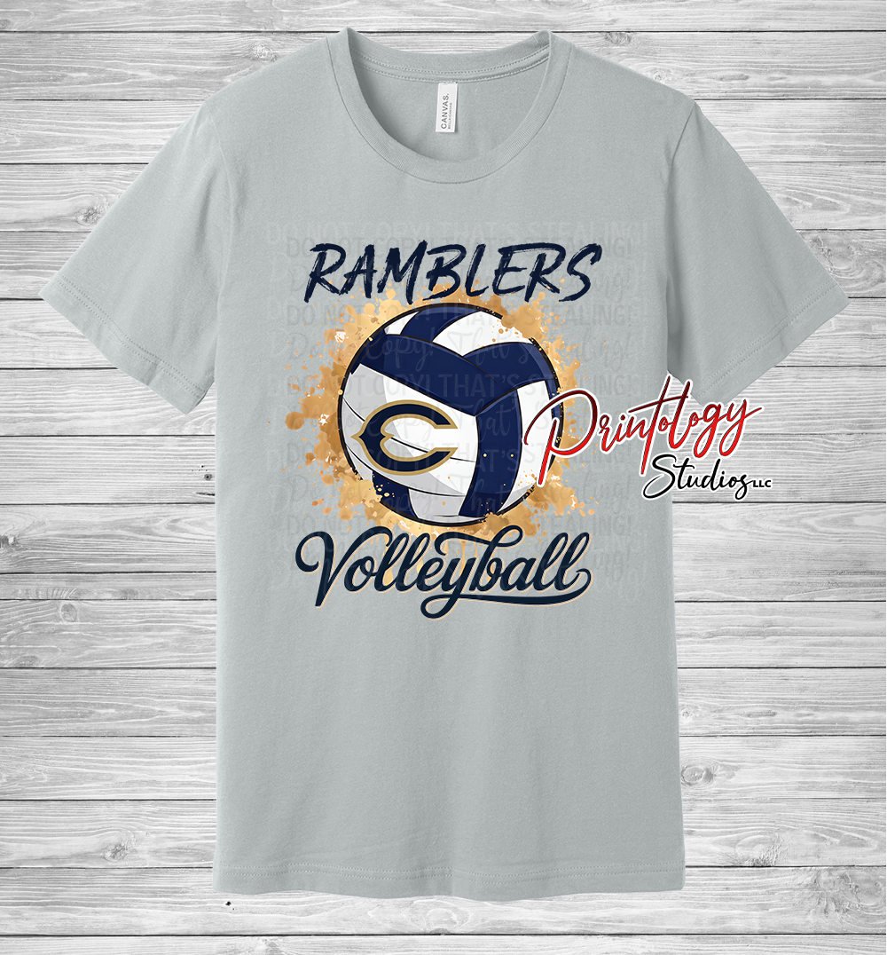 Ramblers Volleyball Splatter