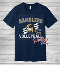 Ramblers Volleyball With Logo