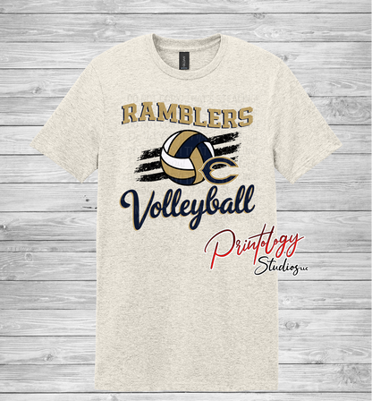 Ramblers Volleyball With Logo