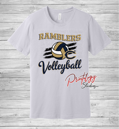 Ramblers Volleyball With Logo