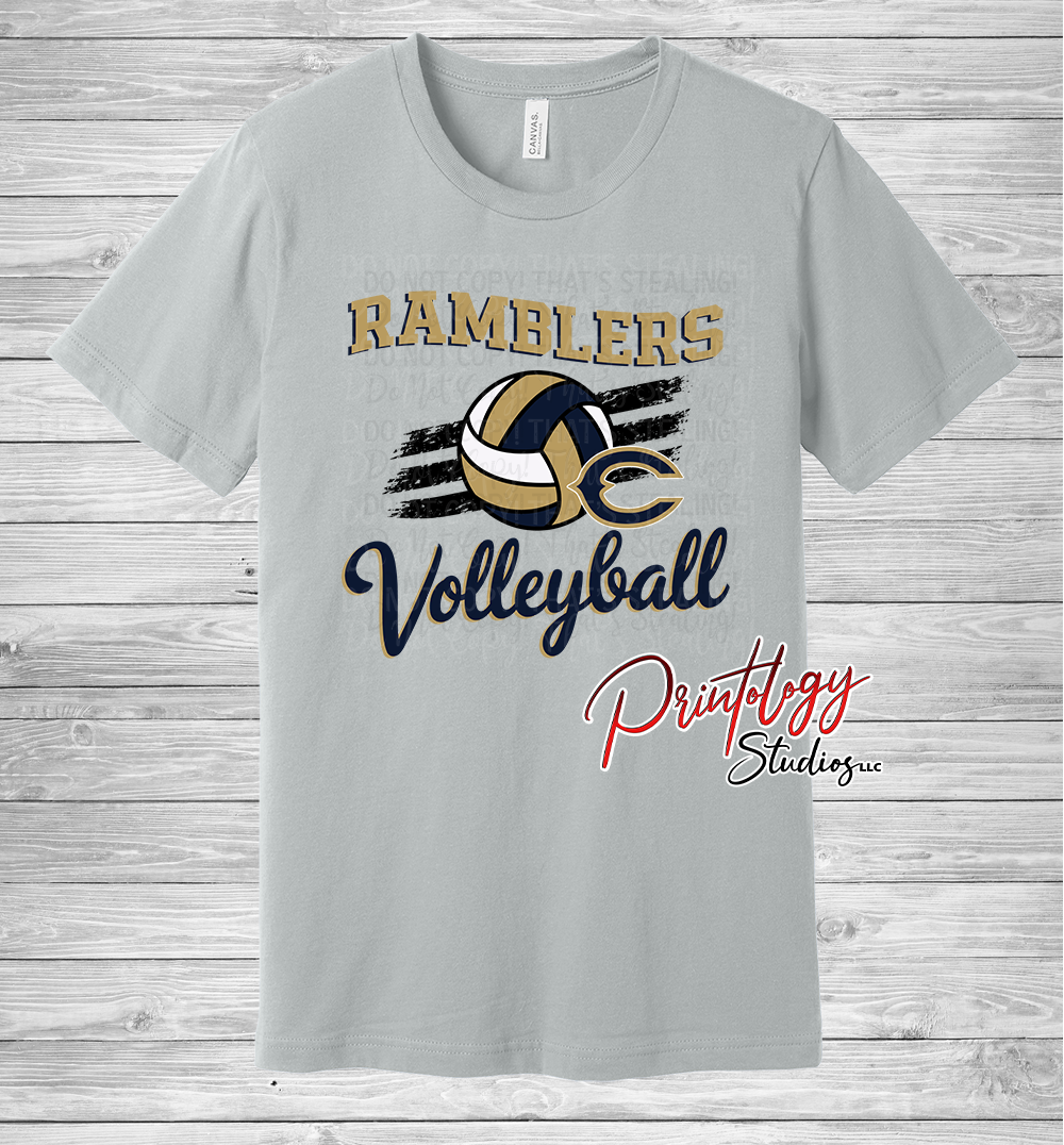 Ramblers Volleyball With Logo
