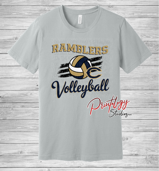 Ramblers Volleyball With Logo