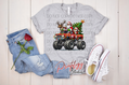 Santa Monster Truck Christmas DTF Transfer