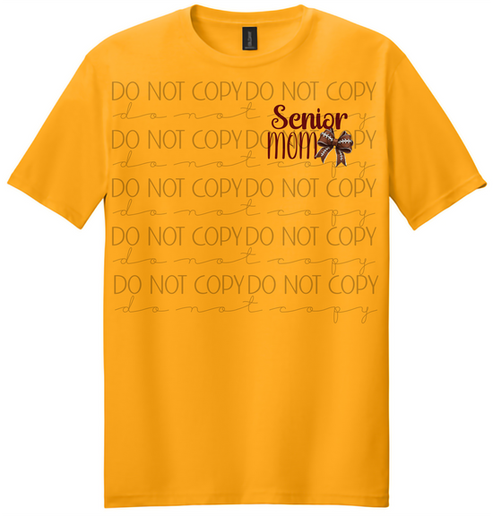Senior Football Mom Shirt – Class of 2026 Quarterback Spirit Tee