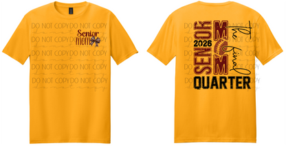 Senior Football Mom Shirt – Class of 2026 Quarterback Spirit Tee 🏈