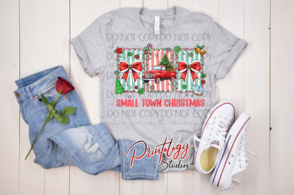 Small Town Christmas DTF Transfer