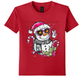 Youth Candy Cane Snowman Christmas T-Shirt