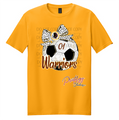 Personalized Warriors Soccer Bow Tee
