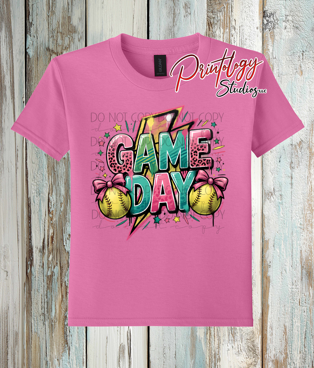 Youth Softball Game Day Shirt