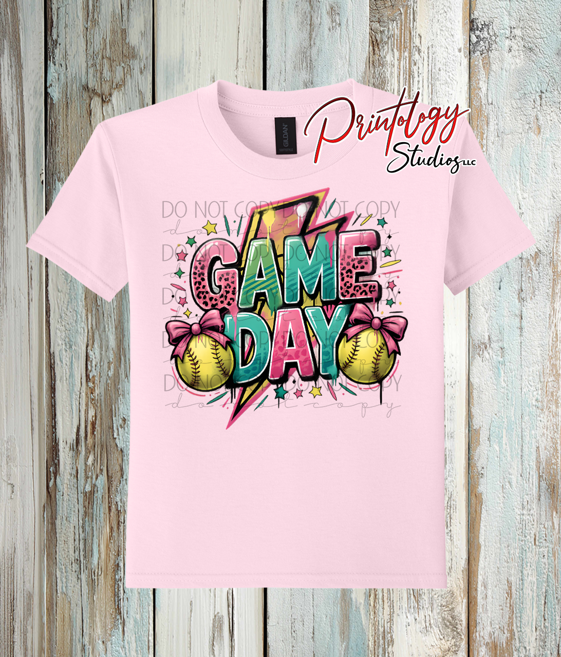 Youth Softball Game Day Shirt