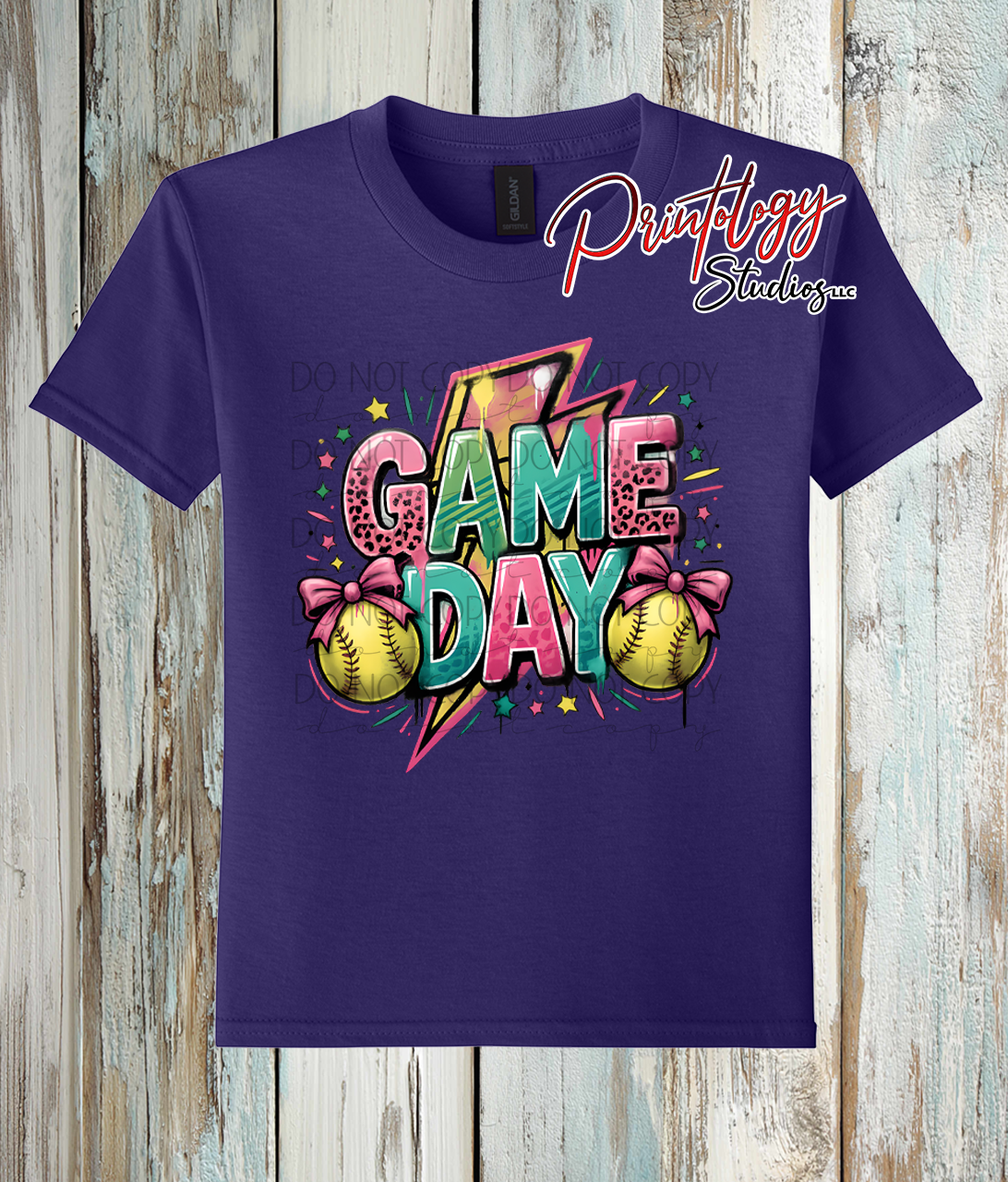 Youth Softball Game Day Shirt